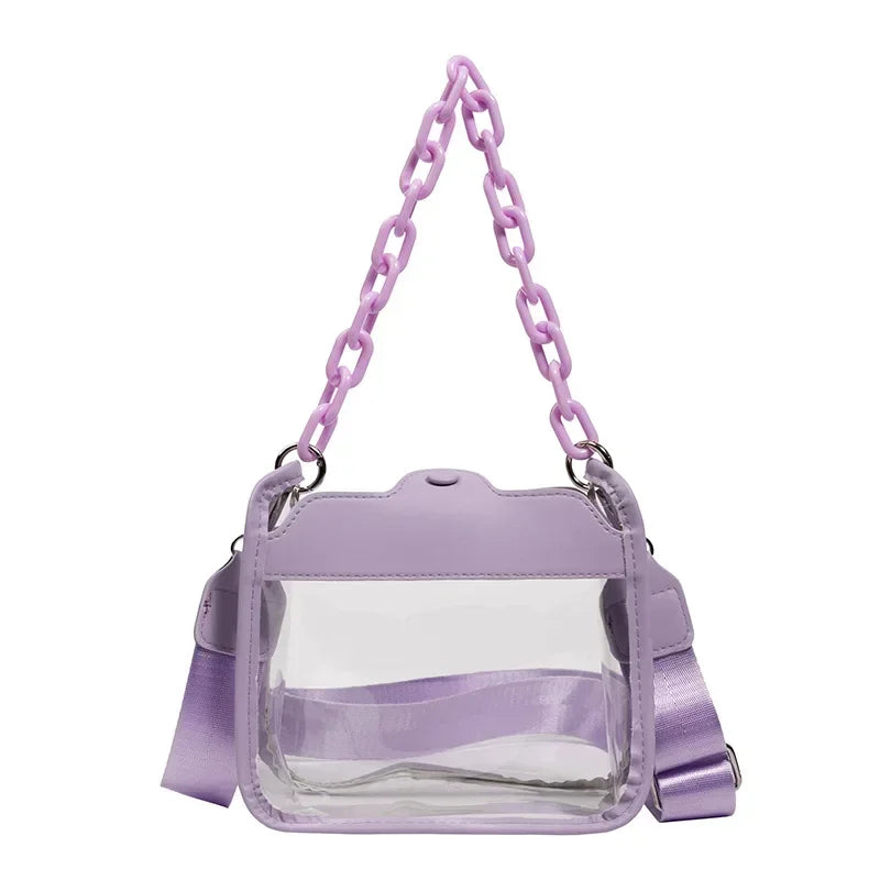 Crystal Clear Chain Crossbody