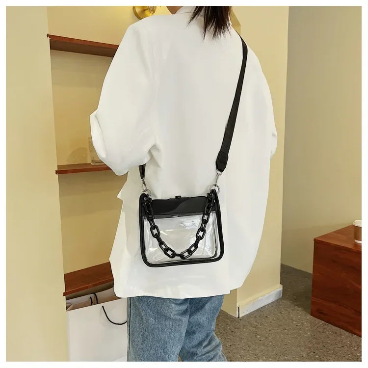 Crystal Clear Chain Crossbody