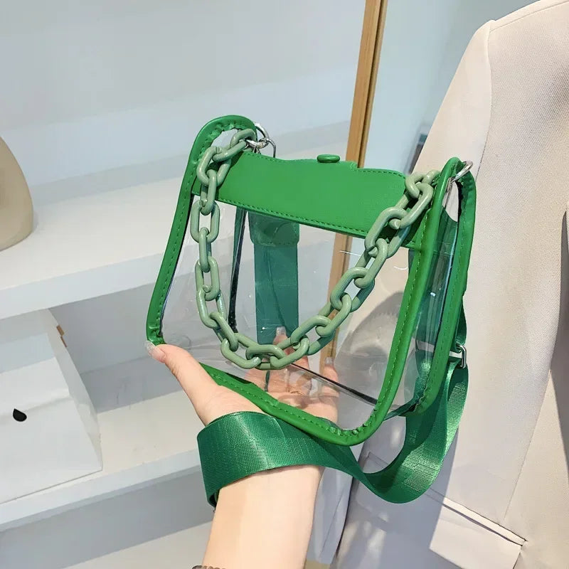 Crystal Clear Chain Crossbody