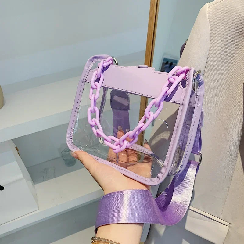 Crystal Clear Chain Crossbody