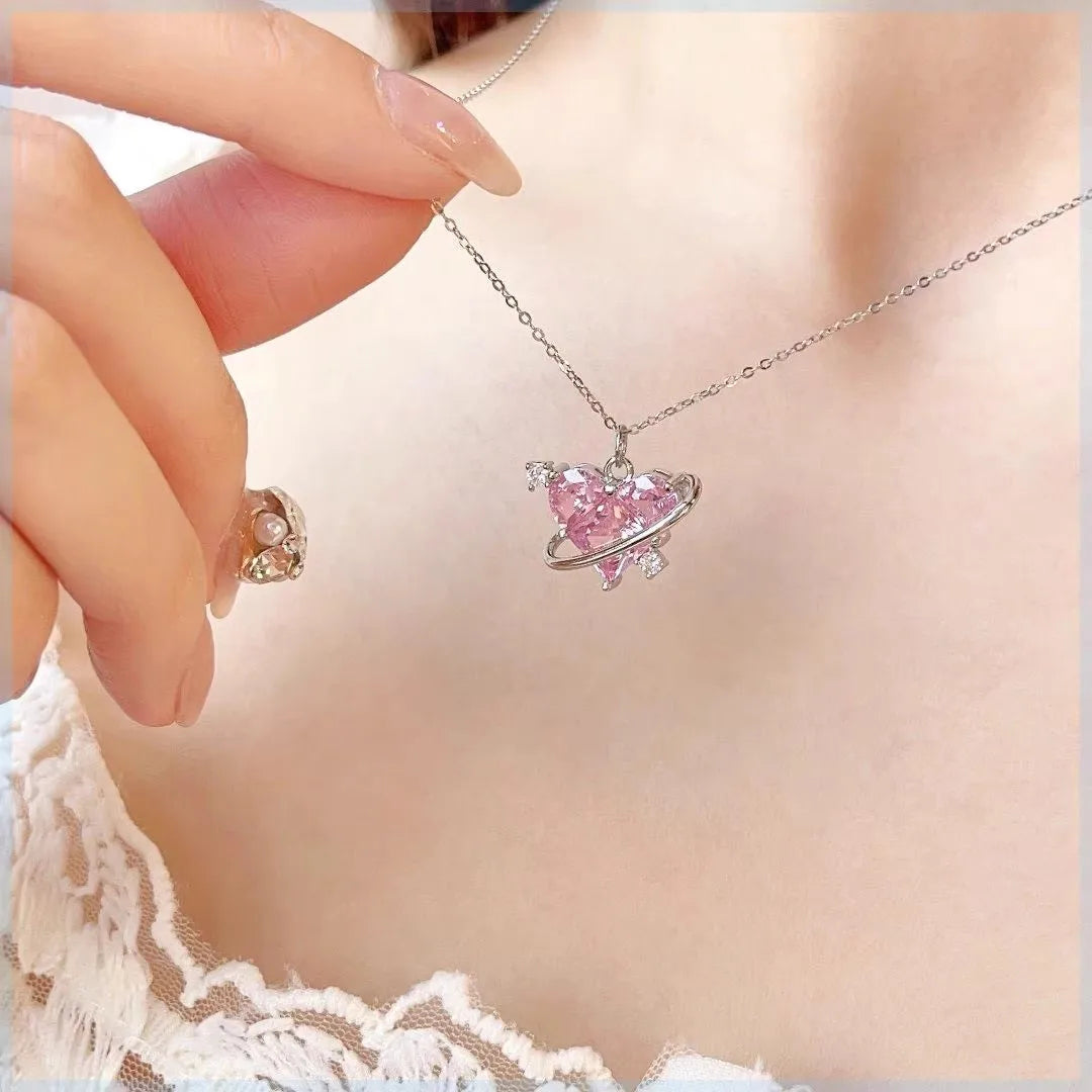 Heart Planet Necklace