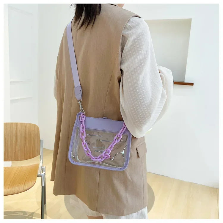 Crystal Clear Chain Crossbody