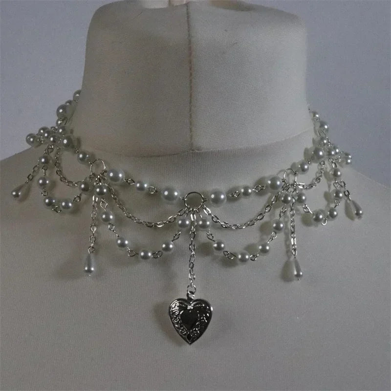 Pearl Locket Necklace