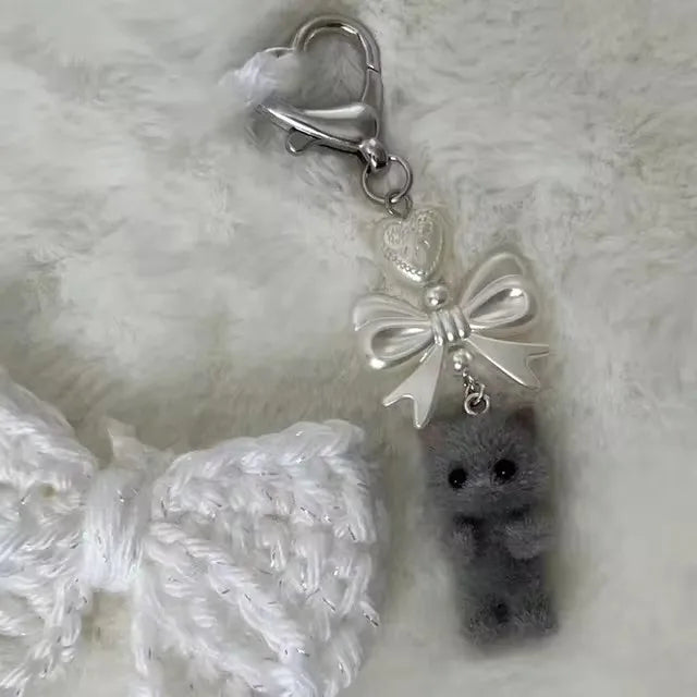 Fuzzy Kitty Keychain