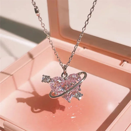 Heart Planet Necklace