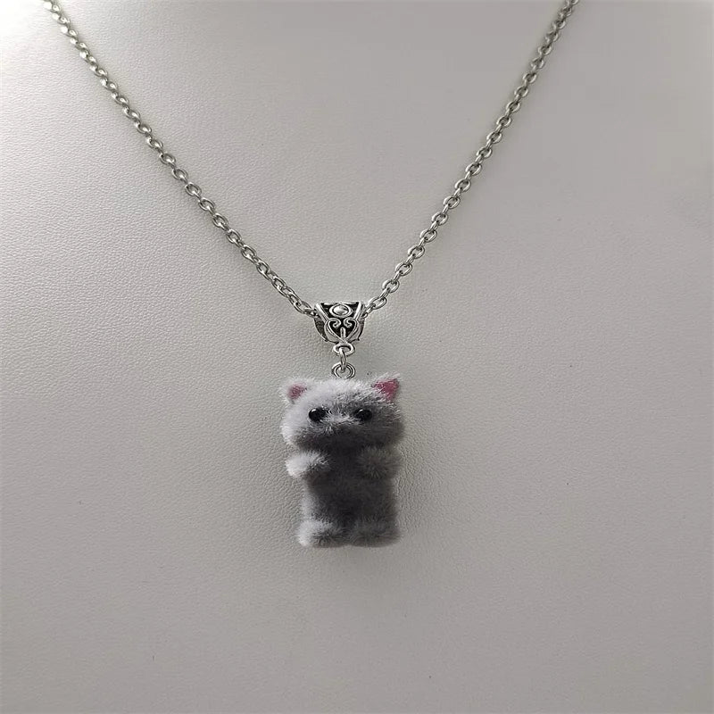 Fuzzy Kitty Necklace