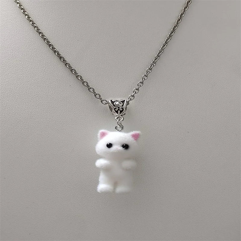 Fuzzy Kitty Necklace
