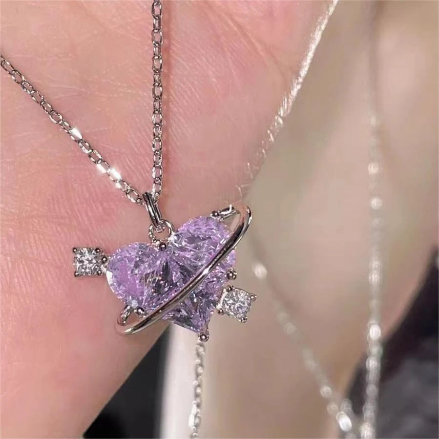 Heart Planet Necklace