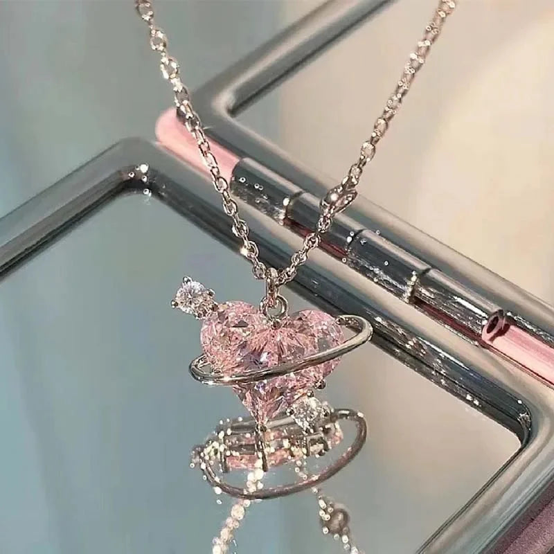 Heart Planet Necklace