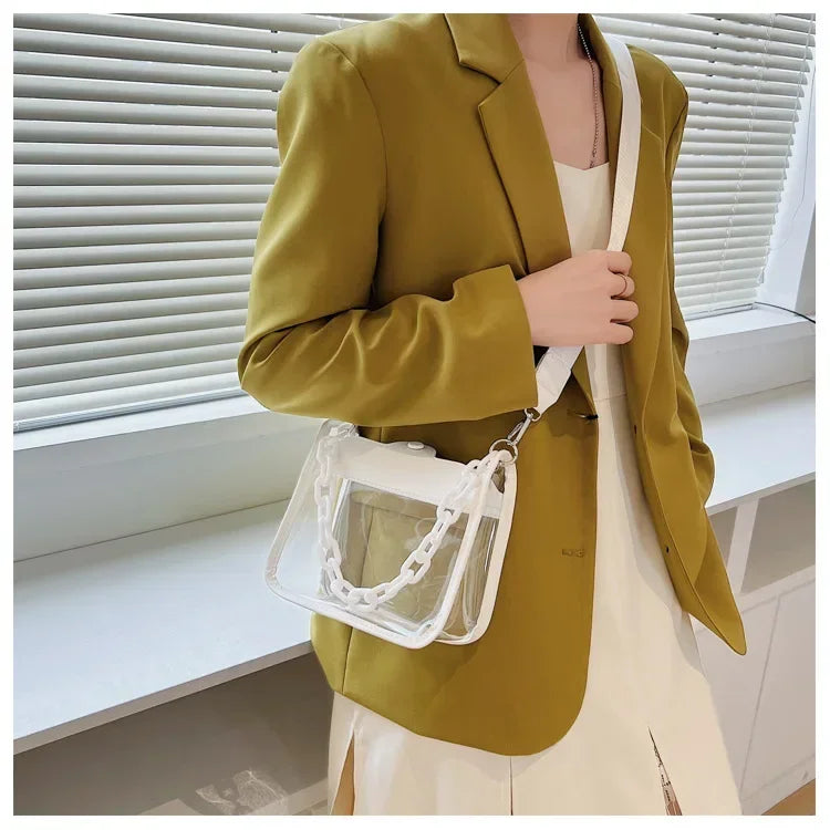 Crystal Clear Chain Crossbody