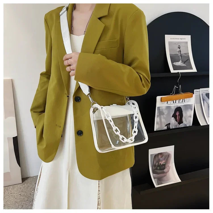Crystal Clear Chain Crossbody