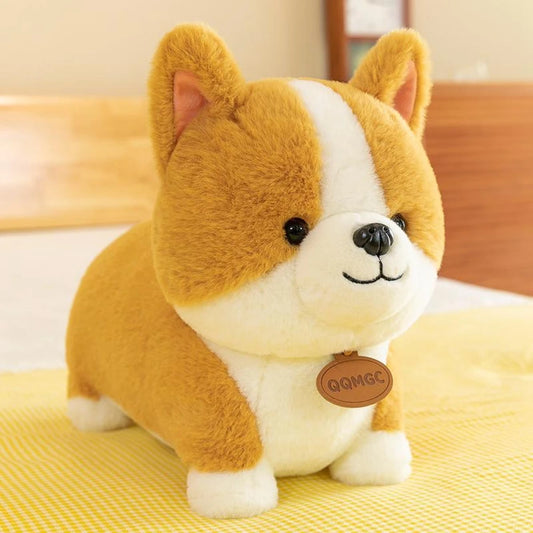 Soft kawaii corgi dog plushie – stuffed animal toy for decor or gift – Coco Kawaii